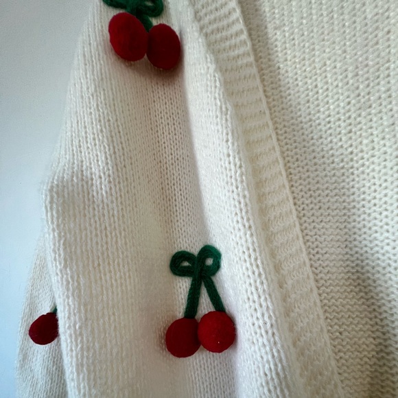 ⚡️FLASH SALE⚡️LUNA IVY Cherry Cardigan Sweater - Picture 3 of 5